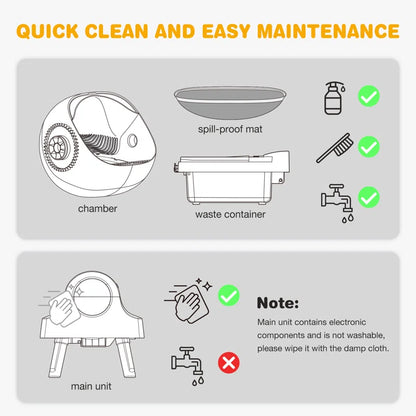 Large Open-Top Automatic Cat Litter Box Self Cleaning with Safety Protection, Mat and Trash Bags Included